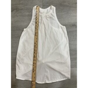 Lululemon Tie Open Back White Sleeveless Tank Top